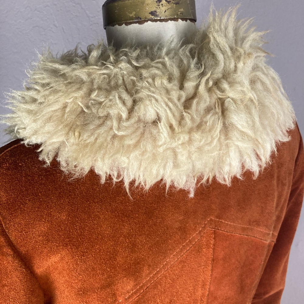 1960s / 1970s Gastown Suede and Shearling Penny Lane Coat - S/M - Picture 8 of 16